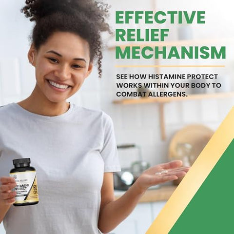 Infuse Allurè - Suplemento Premium Bloqueador de Histamina – Suplemento de Diamina Oxidase Bloqueador de Histamina – Suplemento Avançado de Enzima DAO para Intolerância à Histamina de Origem Alimentar – Fabricado nos EUA 60 Cápsulas
