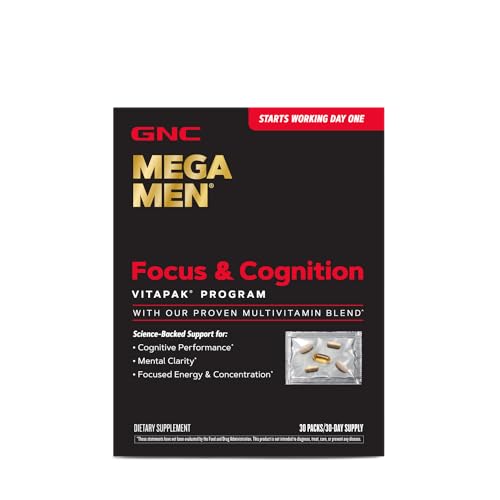 Mega Men Focus – Suplemento para Concentração e Foco – 60 cápsulas - GNC