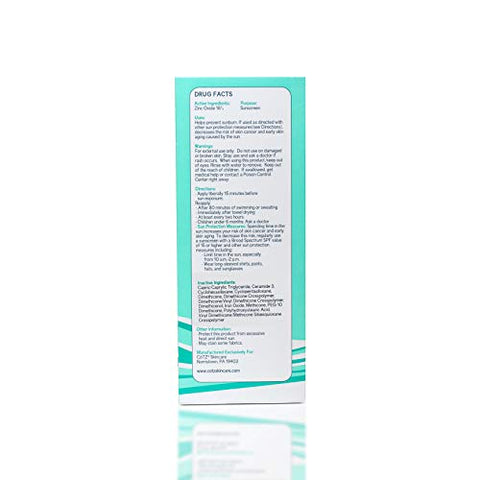 CoTZ Protetor Solar Mineral Levemente Tonalizado para o Rosto SPF 35; 42.5g