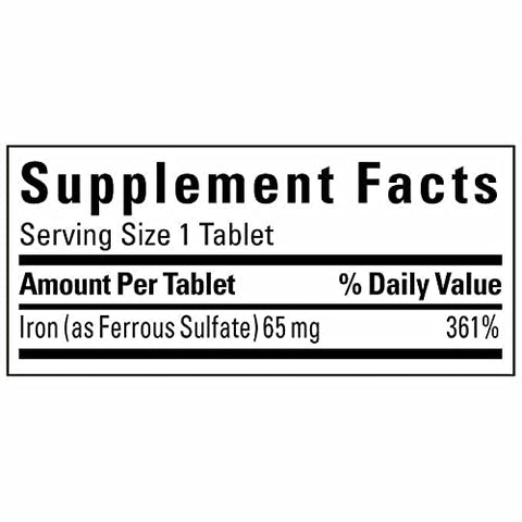 Textila - Nature Made Ferro 65 mg (325 mg Sulfato Ferroso) Comprimidos, Suplemento para Suporte de Células Vermelhas do Sangue, 365 Comprimidos, Kit de 365 Dias com Organizador Semanal de Pílulas