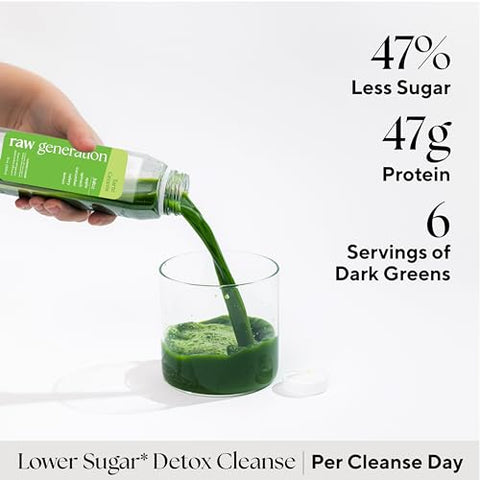Detox de Suco Iniciante Raw Generation 1 Dia – Limpeza com Baixo Açúcar | Melhore a Digestão