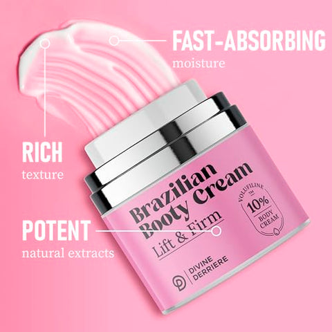 Creme Corporal Brasileiro, Creme Firmador com Volufiline para Reduzir a Aparência de Celulite e Levantar e Firmar o Derriere, 50ml - Divine Derriere