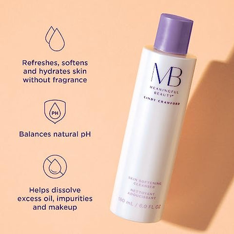 Meaningful Beauty – Sabonete Facial Sem Fragrância, Limpeza Suave da Pele, Não Espumante, 150ml