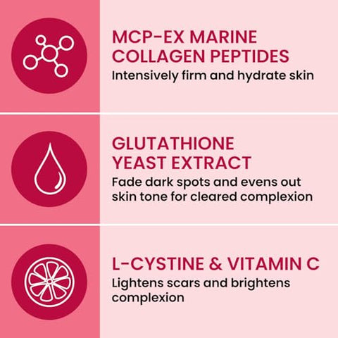 Japão Colágeno Branco Beleza com Colágeno Marinho Peptídeo, Glutationa, L-Cistina – Absorção 1.5X Melhor do que Outros Colágenos – para Firmeza da Pele - AFC