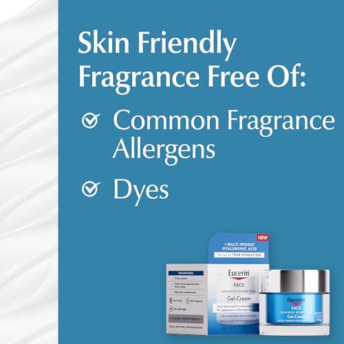 Gel Creme Hidratante Facial Imersivo com Ácido Hialurônico, Hidratação Intensa e Leveza, Suaviza Linhas Finas e Rugas, 50ml - Eucerin