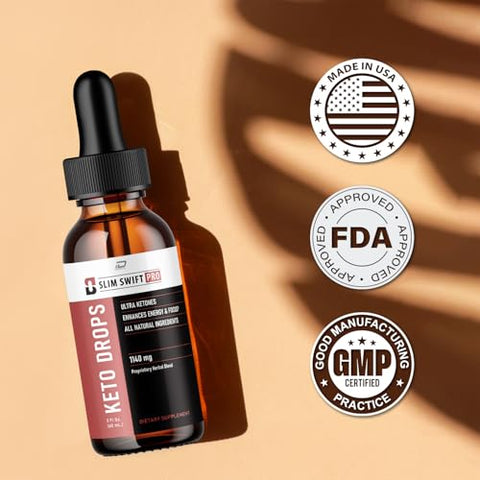 Indelo - SlimSwift Pro – Gotas Líquidas para Metabolismo – Suporte Metabólico Original – Avaliações SlimSwift Pro (2 Pacotes – Fornecimento de 2 Meses)