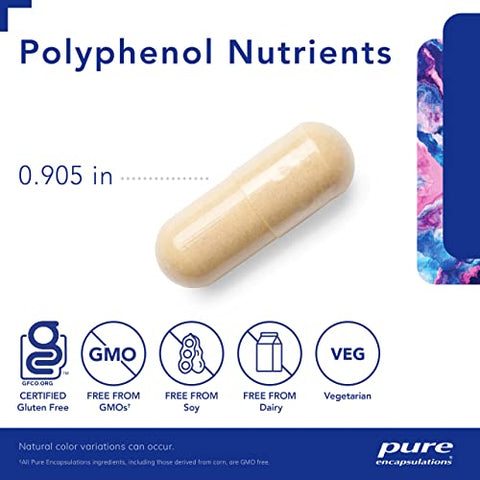 Polyphenol Nutrients | Fórmula Multivitamínica/Mineral Hipoalergênica Nutrient Dense | 180 Cápsulas - Pure Encapsulations
