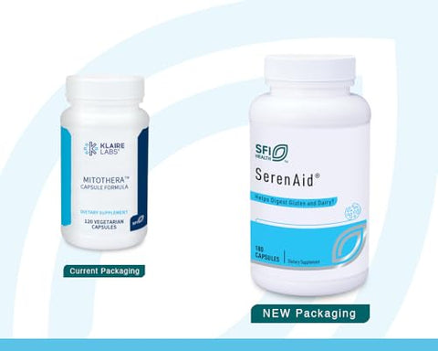 SerenAid – Suplemento Digestivo Vegetariano de Enzimas Multidigestivas com Atividade DPP-IV | Marca Klaire Labs - Klaire Labs