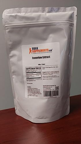 Feverfew Extract Powder BulkSupplements.com – Herbal Supplement 300mg – Gluten Free – 500g (1.1 lbs) (Pack of 1)