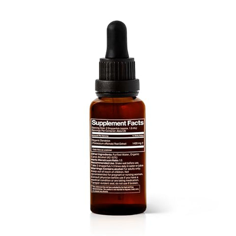 Tintura de Raiz de Dente-de-leão Orgânica Plant Therapy 30 mL (1 oz) – Suporte à Saúde Cardíaca, Potente