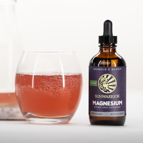 Magnésio Líquido Iônico Natural | Aditivo de Bebida com Minerais Traços para Apoiar Cérebro e Coração - Sunwarrior