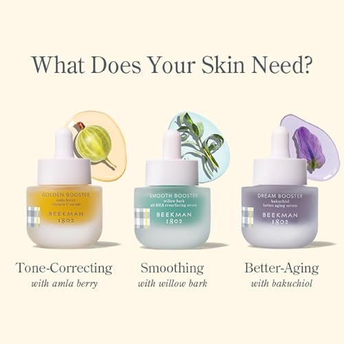 Beekman 1802 Dream Booster Bakuchiol Face Serum – Alternativa ao Retinol para Pele Sensível e Linhas Finas – 30ml