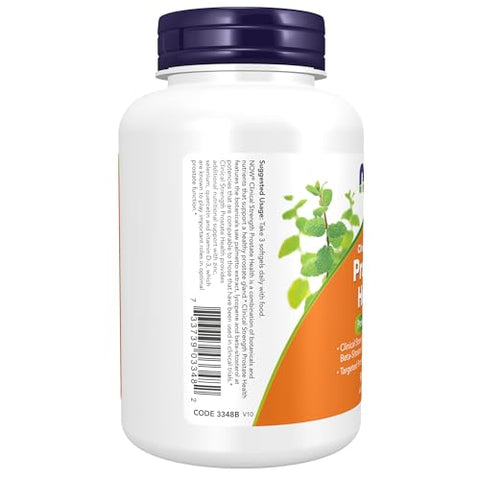 NOW Foods - NOW Supplements – Saúde da Próstata com Saw Palmetto e Beta-Sitosterol – Força Clínica – 60 cápsulas