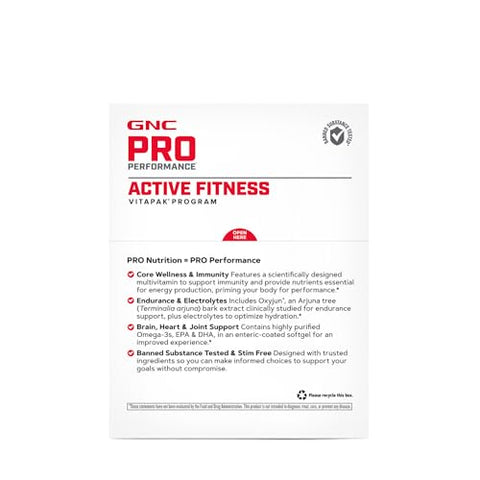 Pro Performance Active Fitness Vitapak Program | 30 Porções | Fórmula Completa para Atividade Física - GNC