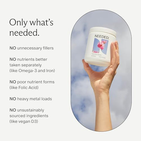 Needed. - Multivitamínico com Colina em Cápsulas para Gestantes, Gravidez, Amamentação, Pós-Parto | Fórmula Especializada