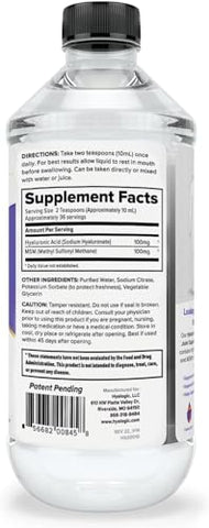 Ácido Hialurônico Suporte Articular (355 ml) Fórmula Avançada – MSM - Hyalogic