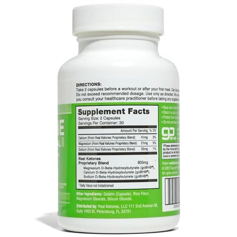BHB: Pílulas Keto de Cetonas Exógenas e Eletrólitos para Energia Aprimorada - Real Ketones