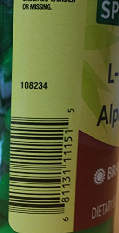 Acetyl L-Carnitine 800mg + Alpha Lipoic Acid 400mg, 50 Cápsulas | Compre Agora! - Spring Valley