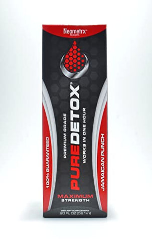 Detox Pure - Neometrx Bebida Detox Máxima Força no Mesmo Dia, Sabor Ponche Jamaicano, 20 ml, Embalagem de 1 unidade