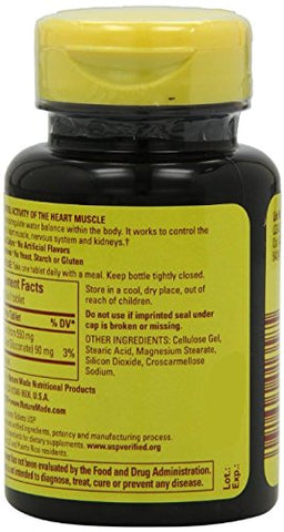 Potassium Gluconate 550mg – 100 Comprimidos (Pacote com 5) – Comprimidos de Potássio para uma Vida Saudável - Nature Made