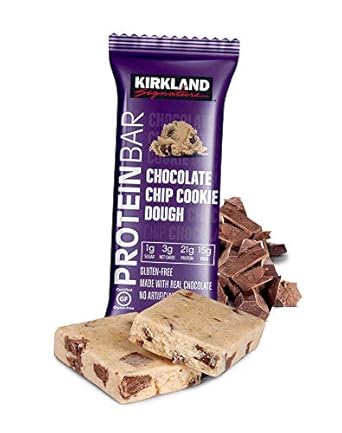 Cemueo - Kirkland Signature – Barras de Proteína em Pacote Econômico (Sabor Cookie de Chocolate com Gotas, 20 Unidades)