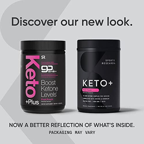 Keto Plus Exogenous Ketones com goBHB – 30 Porções | Pó de Eletrólitos Keto para Hidratação, Energia, Foco | 30 Serviços | Pó de Eletrólitos Keto para Hidratação, Energia, Foco - Sports Research