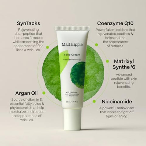 Creme Facial Mad Hippie – Hidratante Facial Antienvelhecimento 50g