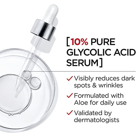 L'Oreal Paris - L’Oreal Paris Revitalift 10% Ácido Glicólico Puro – Sérum Facial, Uniformiza o Tom