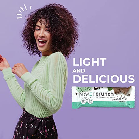 Barras de Wafer de Proteína, Pack Sortido com 6 Sabores – 30 Barras de 40g. Snacks de Alta Proteína com Sabor Delicioso - Power Crunch