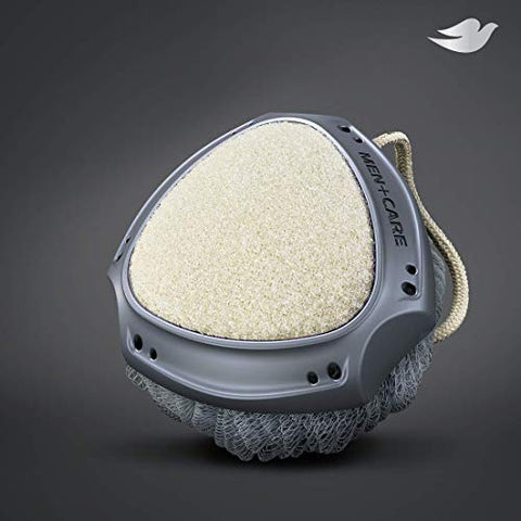 DOVE MEN + CARE - DOVE MEN CARE Ferramenta de Banho para uma Pele Forte e Saudável – Limpeza Profunda com Esfoliação Ativa e Gel de Banho, Pacote com 4 Unidades