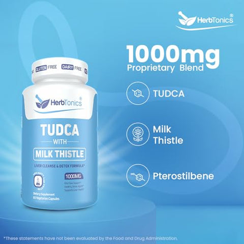 TUDCA – Proteção hepática avançada – 60 cápsulas – 500mg - Herbtonics