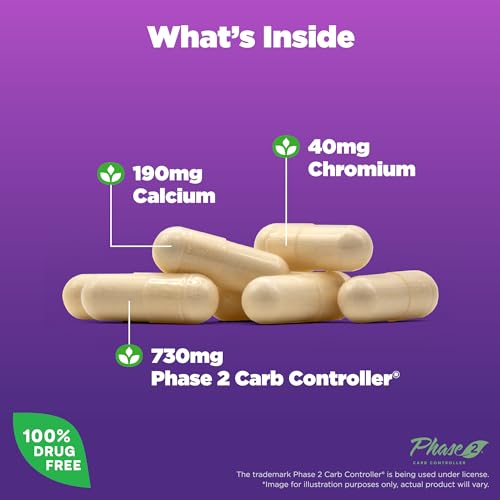 Carb Intercept com Fase 2, Extrato de Feijão Branco, 60 Cápsulas Vegetais, 30 Dias de Fornecimento - Natrol