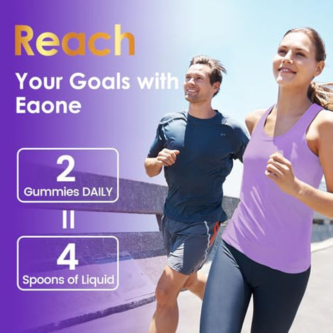 EAONE - (2 Pacotes 3000mg) Gomas Avançadas de Keto Acv, Gomas de Keto Leve, Com Acv B6 B12 Folate, para Perda de Peso, Suplemento de Gomas Keto para Mulheres e Homens