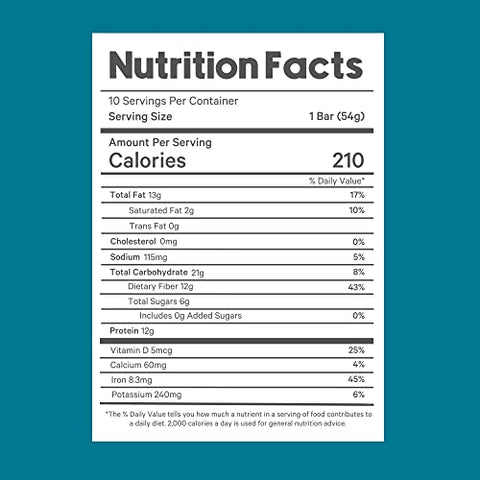 Barras de Nutrição Essencial LyfeFuel | Barra de Proteína Vegana | 100% Natural e Saborosa | 20g de Proteína por Porção