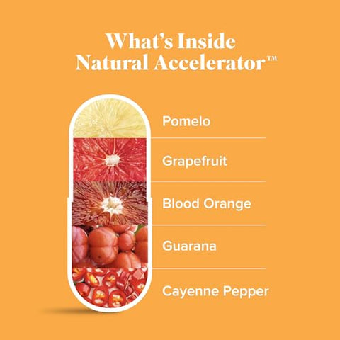 Natural Accelerator: Novo Blend Suporta Metabolismo Acelerado com Sinetrol Patenteado e Ingrediente Clinicamente Estudado para Queima de Gordura com Pimenta Caiena Termogênica - Isagenix