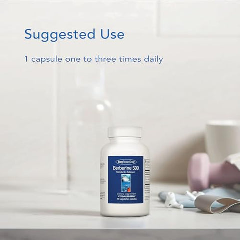 Berberine 500mg – Suporte Metabólico Multifacetado, Colesterol Saudável, Raiz de Barberry Indiana, Cápsulas Vegetarianas – 90 cápsulas - Allergy Research Group