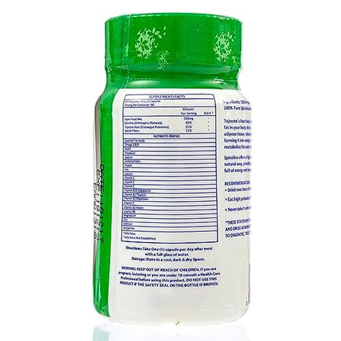 Mexicano 60 Cápsulas 2 Meses de Fornecimento a partir de Ingredientes 100%% Naturais do México Limpa seu Corpo | Feito no México - ELVPOTEC