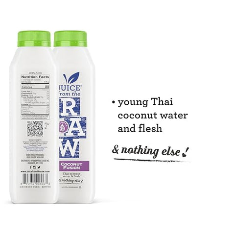2-Day Juice Cleanse com Fusão de Coco por Juice From the RAW® – Sucos 100% Naturais e Preparados a Frio (12 Garrafas Totalizando 12 ml)