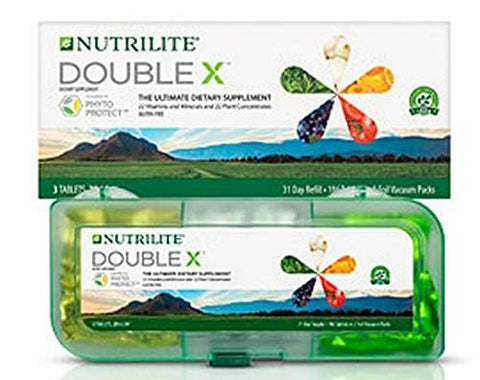 Double X – Suplemento Vitamínico/Mineral/Fitonutriente – 31 Dias com Estojo de 3 Compartimentos - Nutrilite