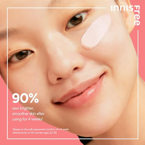 innisfree Creme Clareador Cherry Blossom Glow com Niacinamida para Tom de Pele Iluminado e Uniforme – Hidratante em Gel para o Rosto (Embalagem Pode Variar)