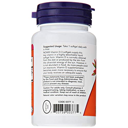 NOW Foods - Vit D-3 2000UI 240 SGELS – Fortaleça sua saúde com a marca líder em vitamina D