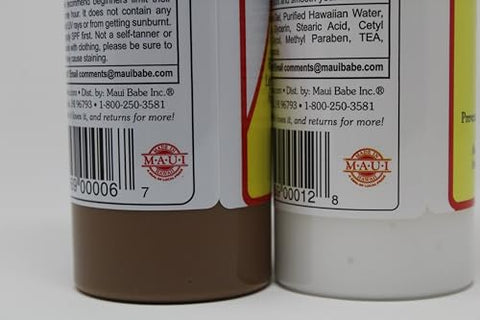 Hawaii Delights - Conjunto de Loção Bronzeadora Best Maui Babe! Inclui Loção Bronzeadora 8 Oz, Loção Pós-Bronzeamento 8 Oz