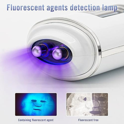 VOOADA - Analisador de Conteúdo de Óleo de Pele Digital de Precisão LCD, Testador de Umidade Monitor de Pele, Ferramenta de Cuidados Faciais para Salão de Beleza Presente para Mulheres