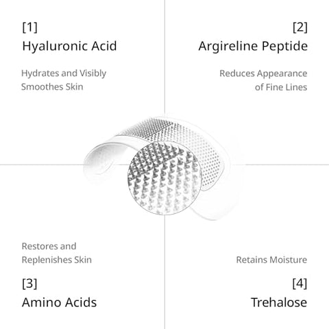 Deepcare Serum-Infused Micro Dart Patche | 4 Pares Máscara para os Olhos | Patches para Rugas | Linhas Finas | Máscara Hidratante para os Olhos com Peptídeos | Aminoácidos | e - depology