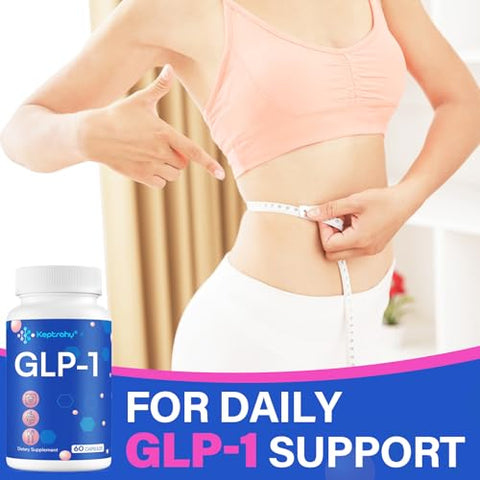 Keptrohy - GLP-1 Support Core com Synbiotics, Extrato de Lúpulo, Suporte Natural de Eriocitrina para GLP-1, Suplemento Natural de GLP-1 para Homens