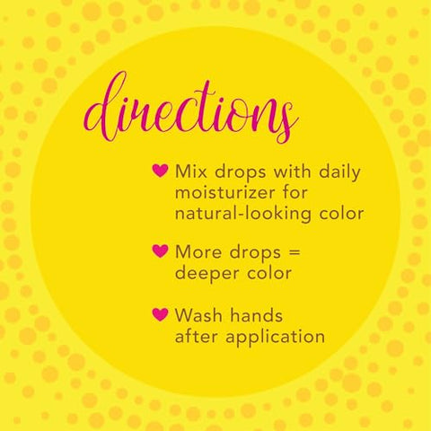 Natural Glow Instant Sun Drops – Bronzeado Sem Sol para Rosto e Corpo – 30ml - Jergens