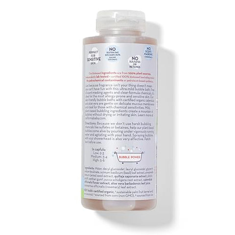 Super Sensitive Bubble Bath | Sem Fragrância Adicionada | Ingredientes 100% Vegetais (Certificado pelo USDA) | Amigável para Alergias | Bebês, Adultos | 100ml - California Baby