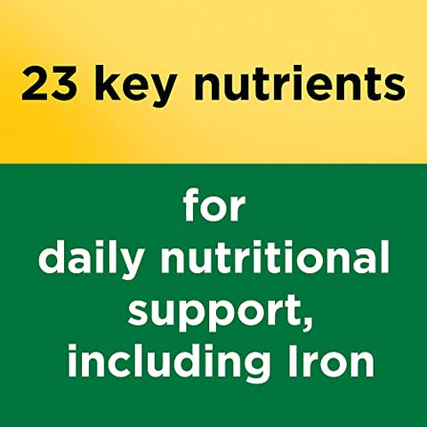 Multivitaminas com Ferro – Suporte Nutricional Diário para Mulheres e Homens, 130 Comprimidos, 130 Dias de Suprimento - Nature Made