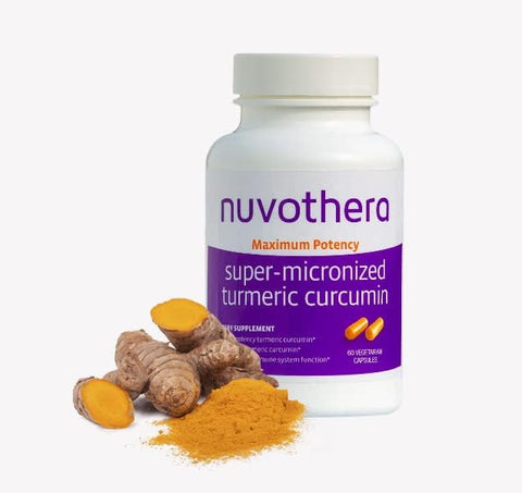 Nuvothera - Cápsulas de Cúrcuma Super Micronizada – Fórmula Avançada para Conforto Digestivo – Alta Absorção, Não-OGM, Vegano – 60 Cápsulas