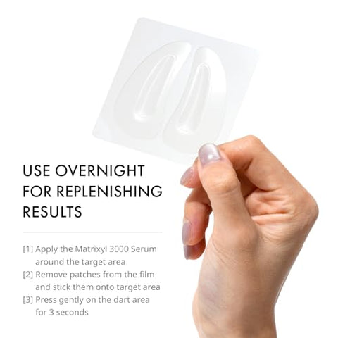 Deepcare Serum-Infused Micro Dart Patche | 4 Pares Máscara para os Olhos | Patches para Rugas | Linhas Finas | Máscara Hidratante para os Olhos com Peptídeos | Aminoácidos | e - depology